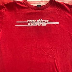 red nautica jeans shirt